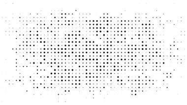 Noktalı resim arka plan noktalı. Noktalı resim efekti vektör desen. Beyaz arka plan üzerinde izole daire noktalar.