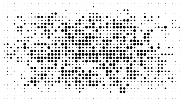 半色调点缀背景 半色调效果矢量模式 孤立在白色背景上的圆点 — 图库矢量图片