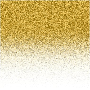 Noktalı arka plan tasarımınız için gösteriyor. Parlak etkisi vektör. Beyaz arka plan üzerinde izole altın nokta deseni. Vektör soyut altın glitter tasarım öğesi.