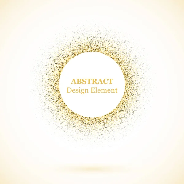 Stickig Abstrakte Gepunktete Hintergrund Für Ihr Design Funkelnde Effektvektorrahmen Goldene — Stockvektor
