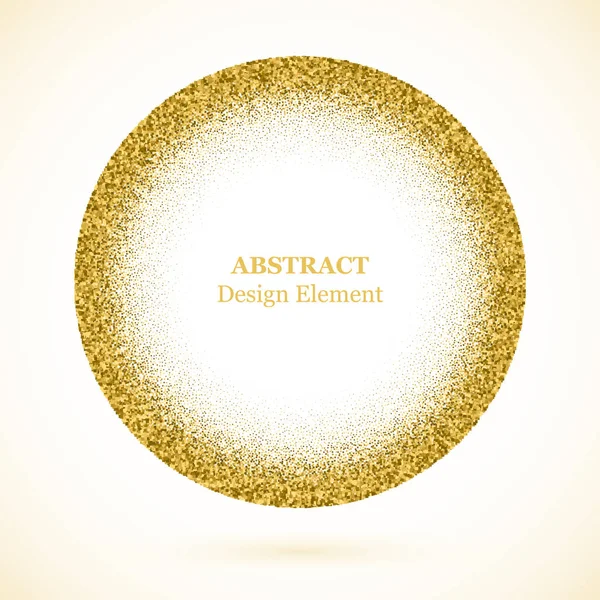 Szemcsézés Absztrakt Pontozott Háttér Design Csillogó Hatás Vektor Keret Arany Jogdíjmentes Stock Illusztrációk