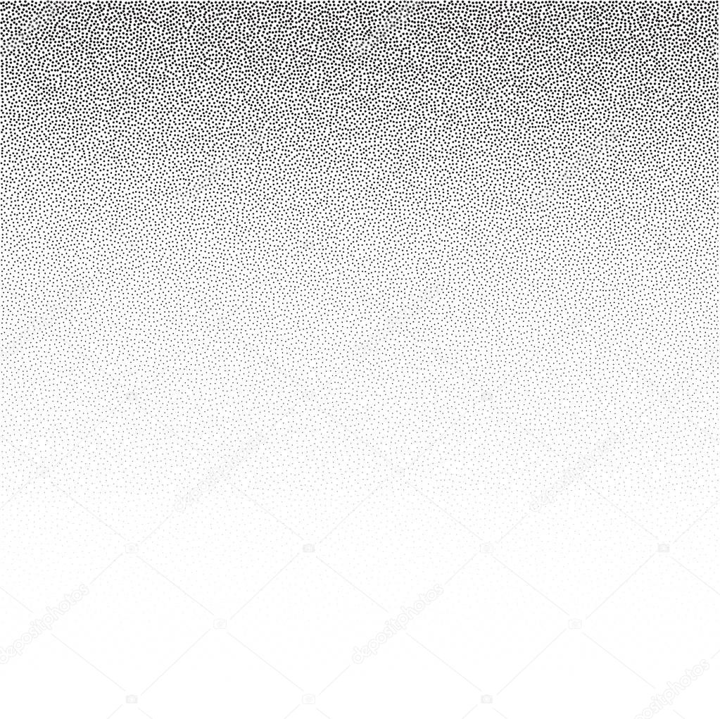 Halftone stippled dotted background. Stipple effect vector pattern. Chaotic circle dots isolated on the white background.