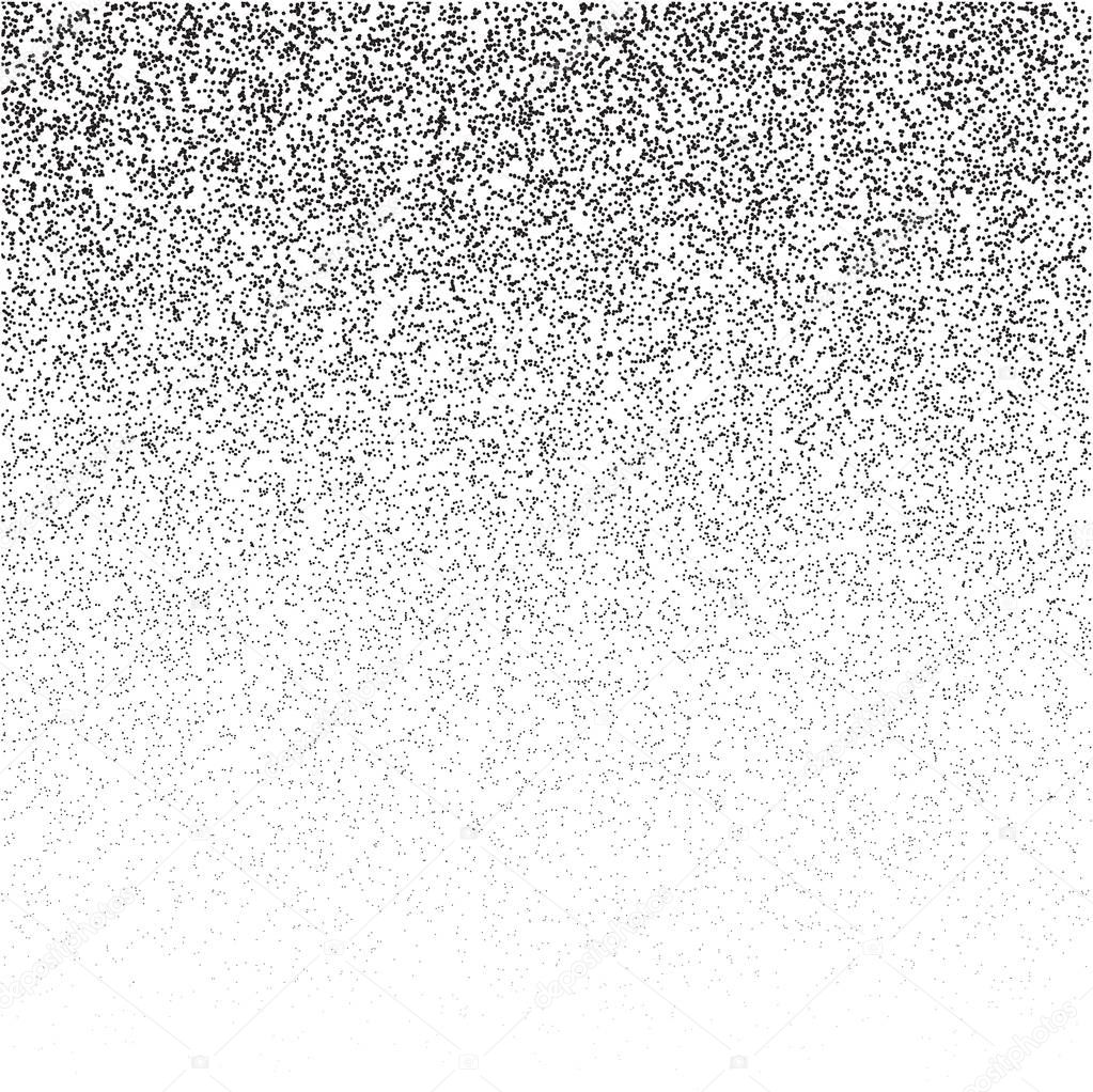 Halftone stippled dotted background. Stipple effect vector pattern. Chaotic circle dots isolated on the white background.