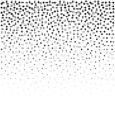 Noktalı resim arka plan noktalı. Noktalı vektör desen. Beyaz arka plan üzerinde izole kaotik daire noktalar.