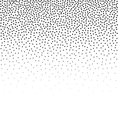  Noktalı resim arka plan noktalı. Noktalı vektör desen. Beyaz arka plan üzerinde izole kaotik daire noktalar. Dikişsiz asimetrik desen