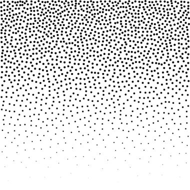  Noktalı resim arka plan noktalı. Noktalı vektör desen. Beyaz arka plan üzerinde izole kaotik daire noktalar. Dikişsiz asimetrik desen