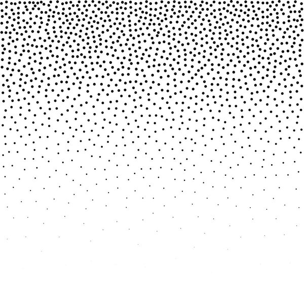  Halftone dotted background. Dotted vector pattern. Chaotic circle dots isolated on the white background.Seamless asymmetrical pattern