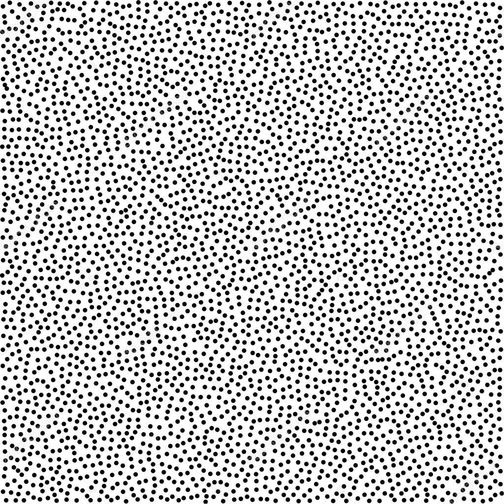  Halftone dotted background. Dotted vector pattern. Chaotic circle dots isolated on the white background.Seamless asymmetrical pattern