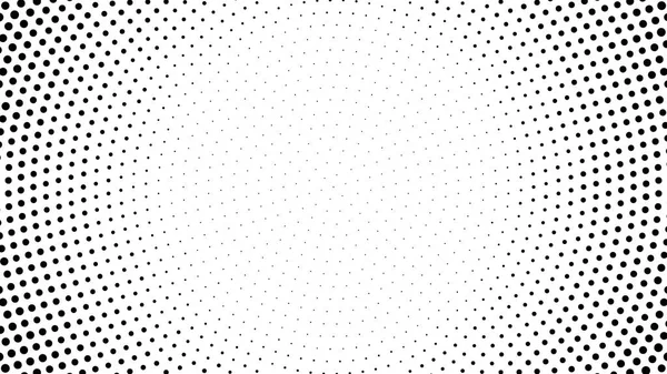 Половина Точечного Фона Половинчатый Векторный Эффект Круговые Точки Изолированы Белом — стоковый вектор