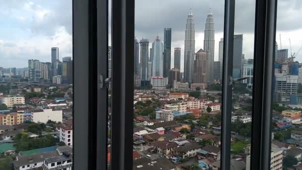 Kuala Lumpur Malaysia Mai 20178 Wunderschöne Ansicht Des Stadtzentrums Von — Stockvideo