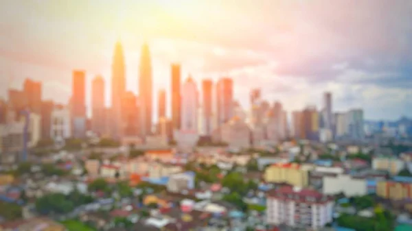 Afbeelding Van Een Mooi Uitzicht Skyline Van Stad Van Kuala — Stockfoto