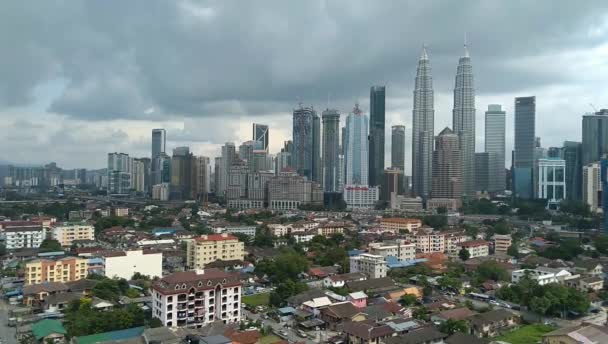 Kuala Lumpur Malaysia Novembre 2018 Bella Vista Sullo Skyline Della — Video Stock