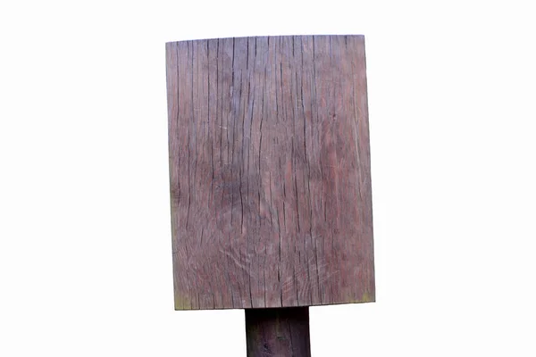 Старый Прямоугольный Вертикальный Деревянный Знак Треснул Воздействием Погоды Климата Iisolated — стоковое фото
