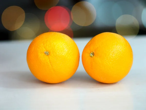 Primer Plano Fruta Naranja Sobre Fondo Blanco — Foto de Stock