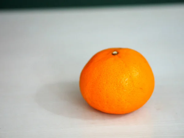 Primer Plano Fruta Naranja Sobre Fondo Blanco — Foto de Stock