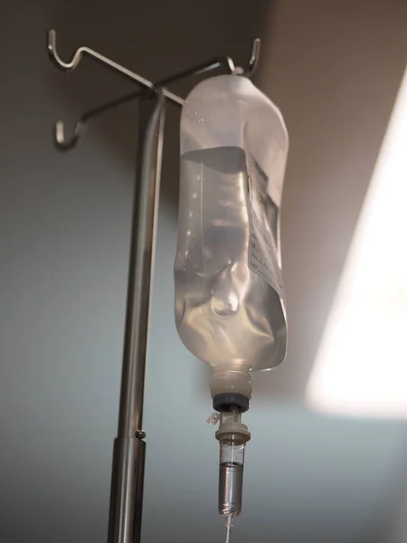 close up Saline bag Ward in hospital