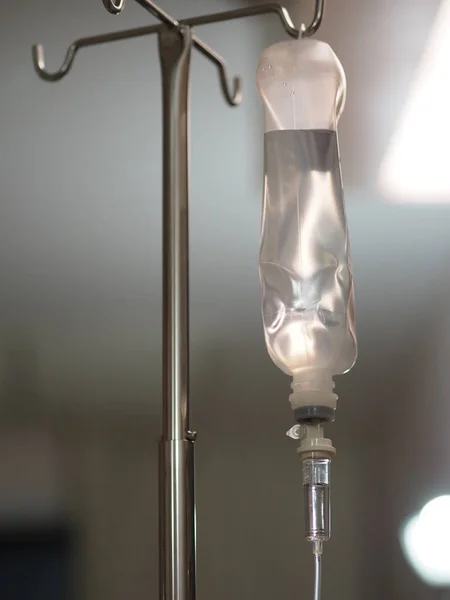 close up Saline bag Ward in hospital