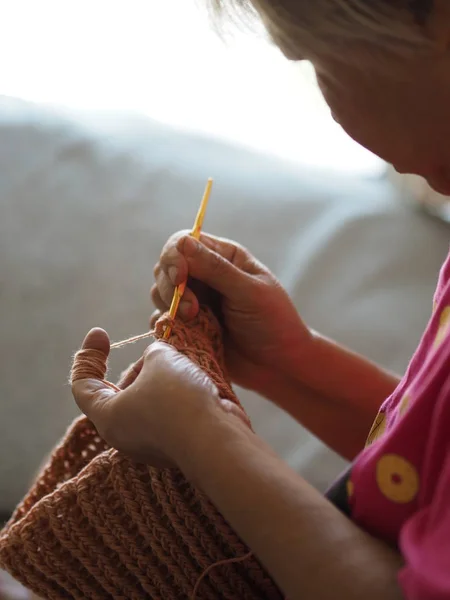 Hobby Hacer Manualidades Sombrero Punto — Foto de Stock