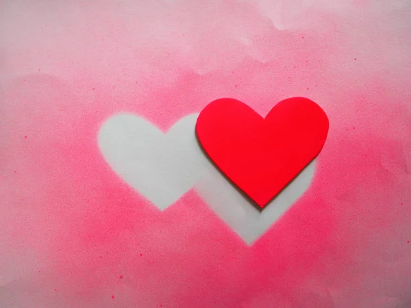 Kırmızı Aşk Sevgililer Simgesi Kalp — Stok fotoğraf