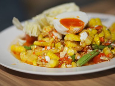 Papaya salata tuzlu yumurta salatası Mısır Mısır 