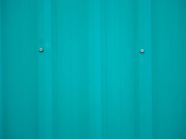 ボルト テクスチャ ブルー グリーンの金属シート壁材 — ストック写真