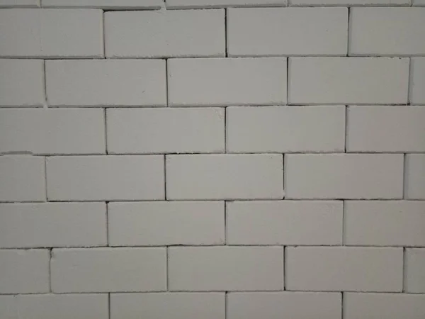 White Brick Wall Background Texture Surface Block — Stock Photo, Image