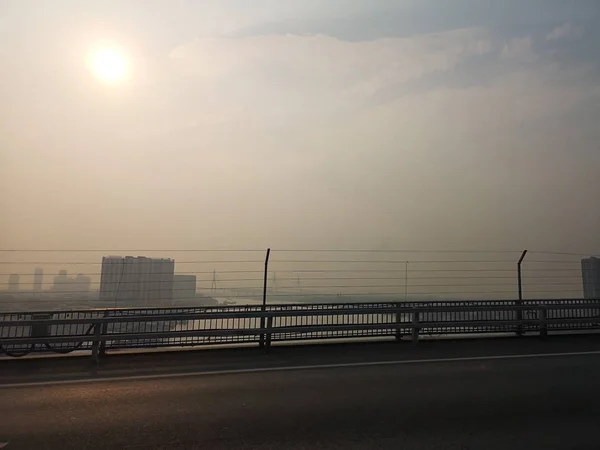 Bangkok Tailândia Tempo Não Fumaça Tóxica Brilhante Esta Manhã — Fotografia de Stock