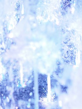 Çeşme mavi renk ışık arka plan soyut efekti için bulanık hareket