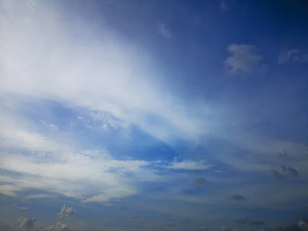 Nuvens Brancas Céu Azul Fundo Natural Nublado — Fotografia de Stock