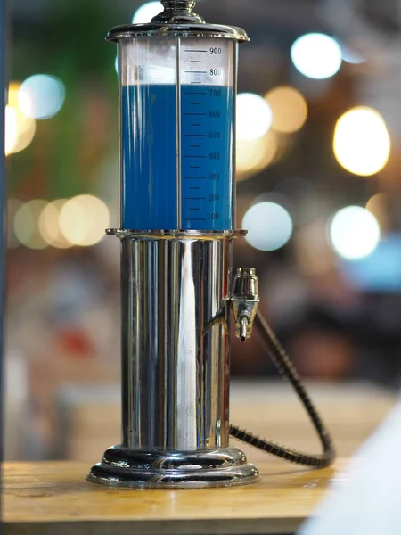 Máquina Misturadora Suco Bebida Água Azul — Fotografia de Stock
