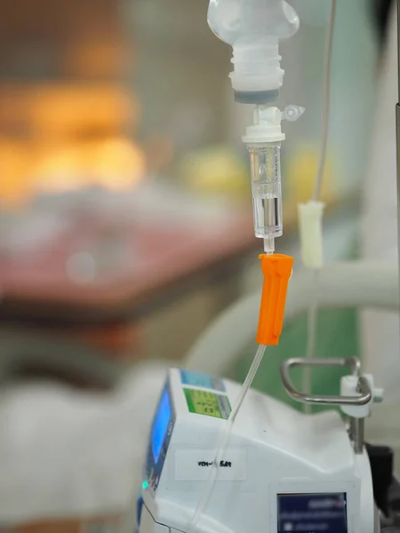 Saline Drip Control Machine Ward Hospital — Stock Photo, Image