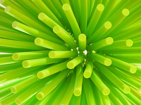 Grupp Rundstång Grön Färg Bakgrund — Stockfoto