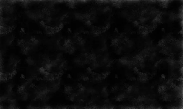 Abstracte Verf Borstel Zwarte Kleur Achtergrond Wit Papier — Stockfoto