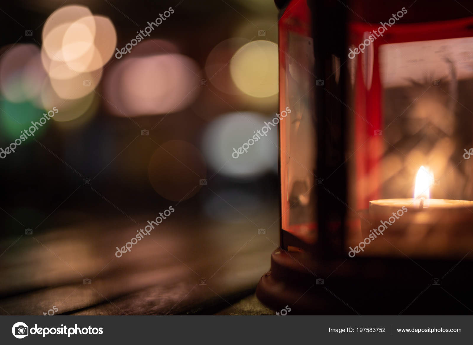 Abstract Candle Lantern Light Wood Table Blur Bokeh Pub Restaurant Abstract Candle Lantern Light On Wood Table In Blur Bokeh Pub Restaurant Dinner Background Concept For Ramadan Kareem Night Life Wooden Tabletop Dark