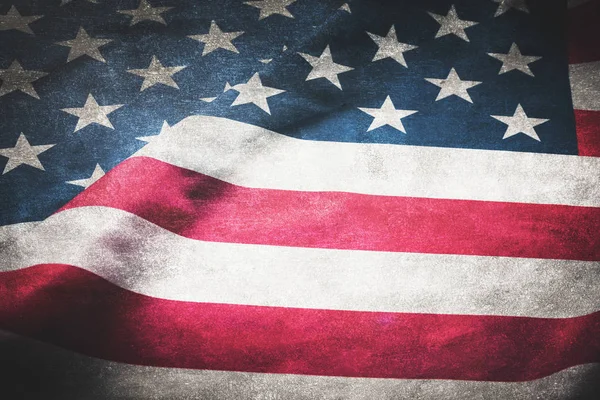Αντίκες Αμερική Σημαία Κυματίζει Μοτίβο Φόντου Κόκκινο Μπλε Λευκό Χρώμα — Φωτογραφία Αρχείου