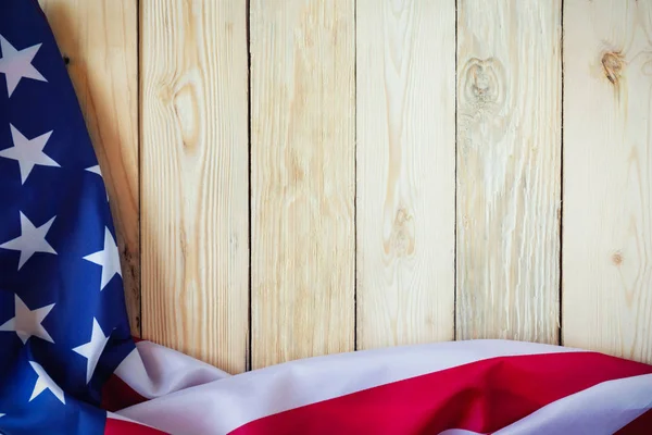 Antieke Amerika Vlag Zwaaien Patroon Achtergrond Rood Blauw Wit Kleur — Stockfoto