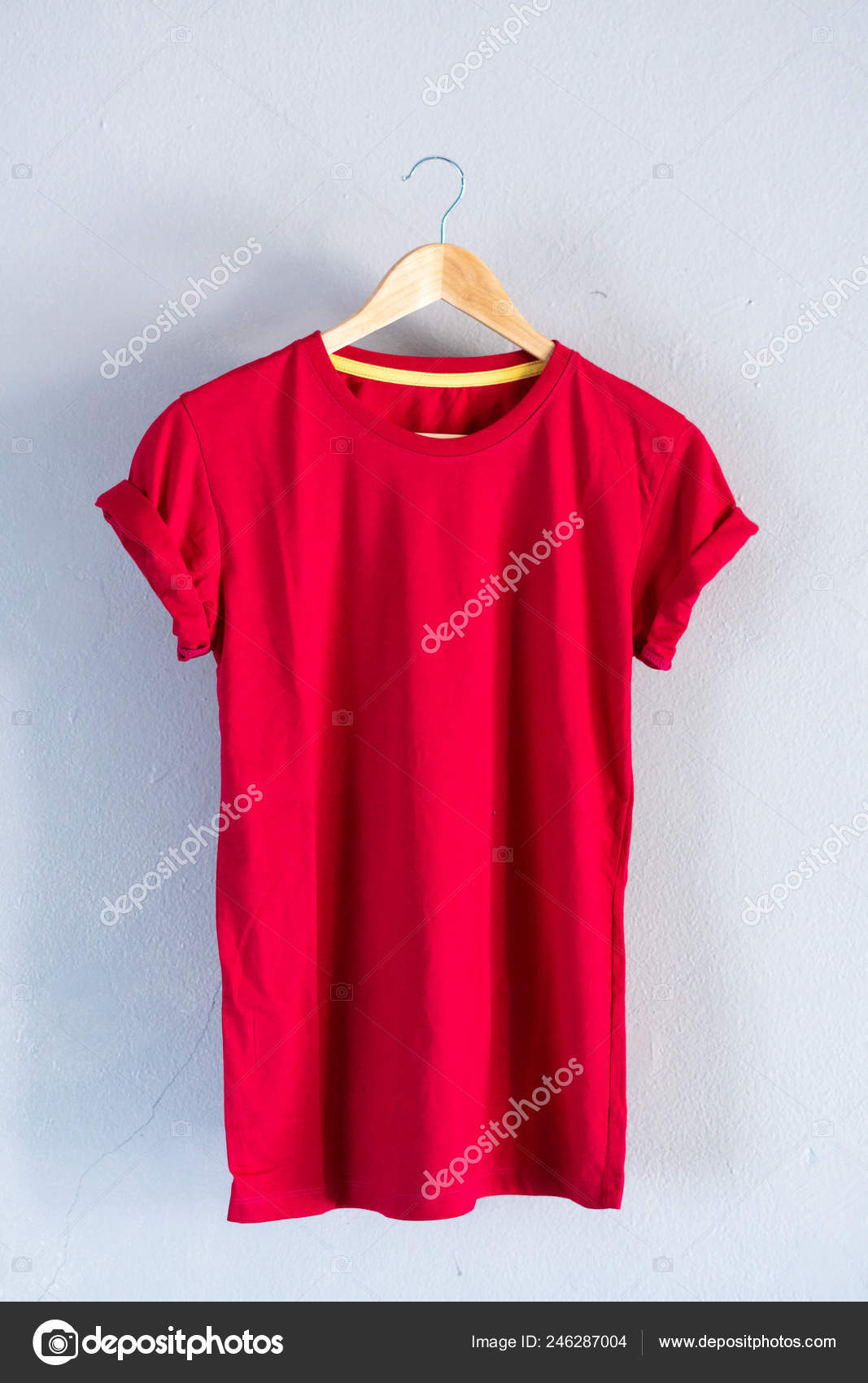 Pink Tshirt On A White Wooden Background Stock Photo - Download