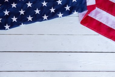 AntikA Amerika bayrağı kırmızı mavi beyaz desen arka plan sallayarak