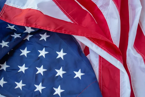 Antik Amerika zászló integetett minta háttér piros kék, fehér — Stock Fotó