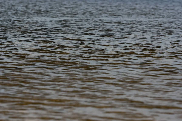 Selektiver Fokus Der Flussoberfläche Mit Wellen — Stockfoto