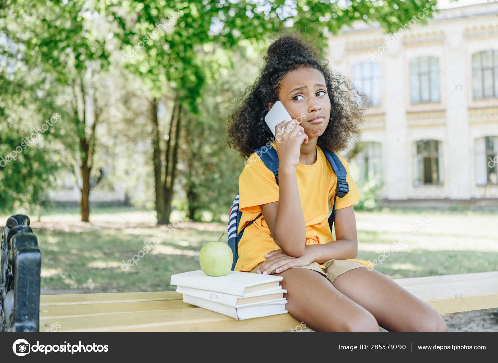 african american school girl
