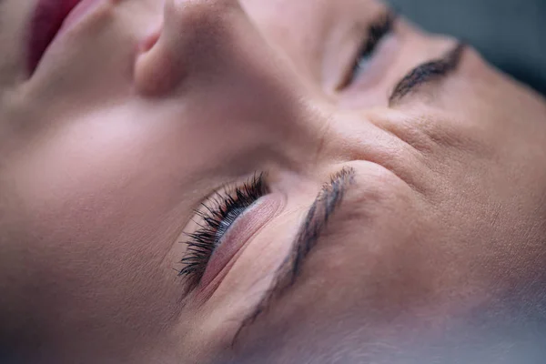 Close View Beautiful Depressed Woman Home — Stock Photo, Image