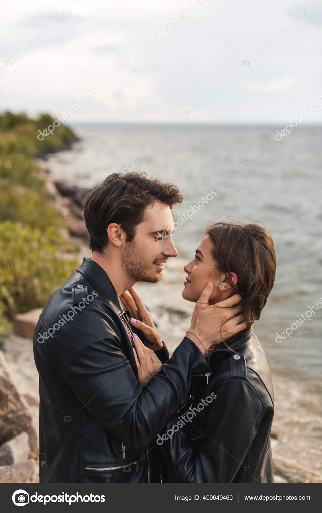 Couple in shop one jacket