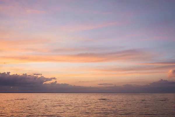 Пейзаж Хмарного Неба Моря Під Час Заходу Сонця — стокове фото