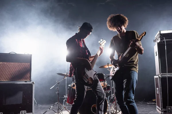 Kyiv Ukraine Août 2020 Musiciens Groupes Rock Jouant Des Guitares — Photo