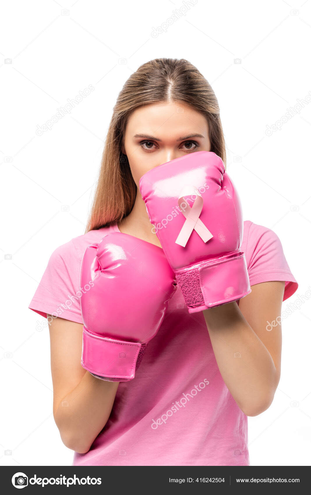 Lucha Contra El CÃ¡ncer De Mama - Mujer Boxeadora Con Guantes De Boxeo Foto  de archivo - Imagen de enfermedad, caridad: 157276892