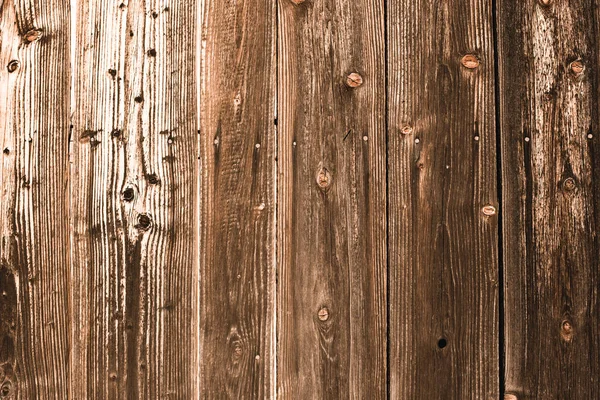 Tábuas de madeira texturizadas castanhas desgastadas com espaço de cópia — Fotografia de Stock