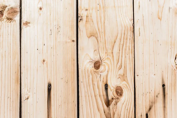 Planches en bois texturées beige avec espace de copie — Photo de stock