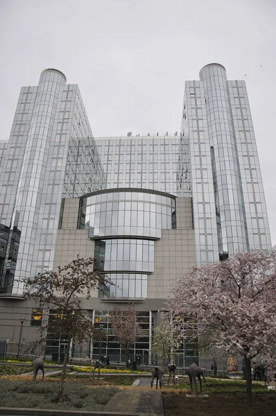 Edificio Oficinas Parlamento Europeo Bruselas — Foto de Stock