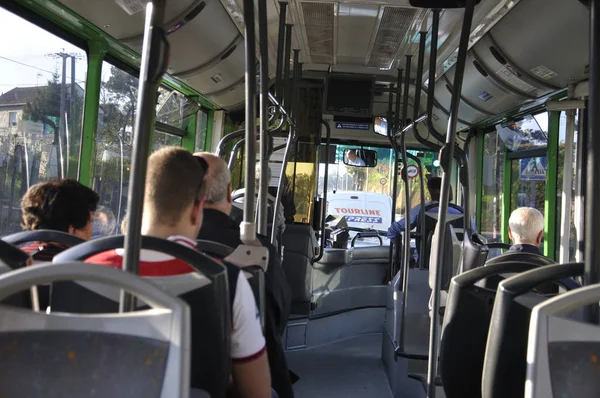 Autobuse Santiagu — Stock fotografie